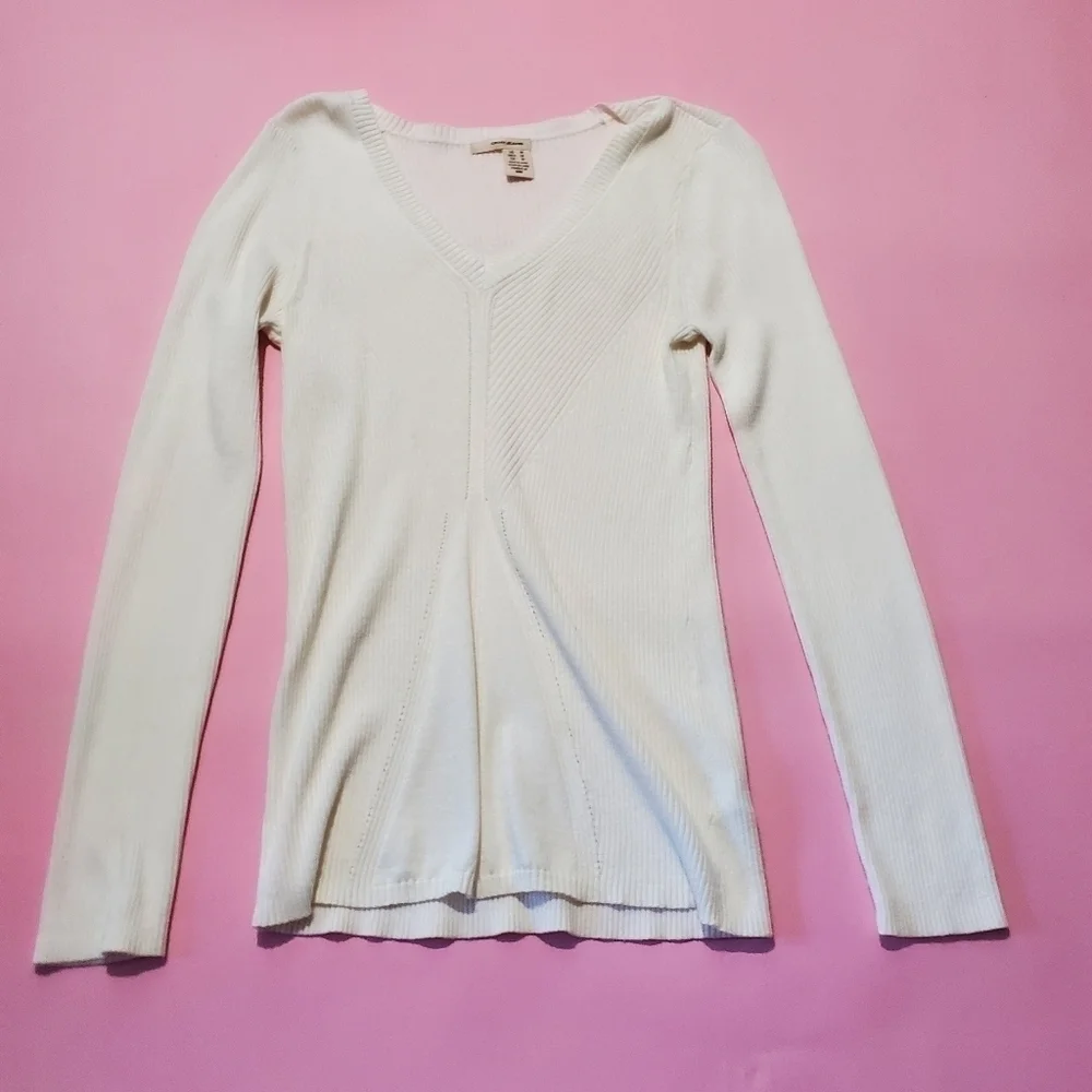 ✨️ DKNY Jeans Cream Off White Knit Sweater ✨️